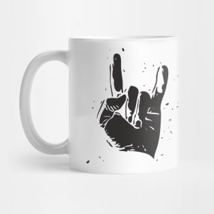 Heavy Metal Rock (black print) Mug